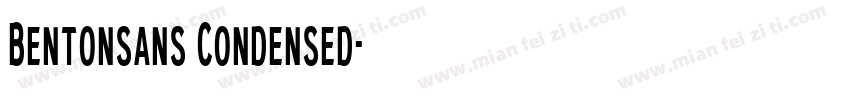 Bentonsans Condensed字体转换